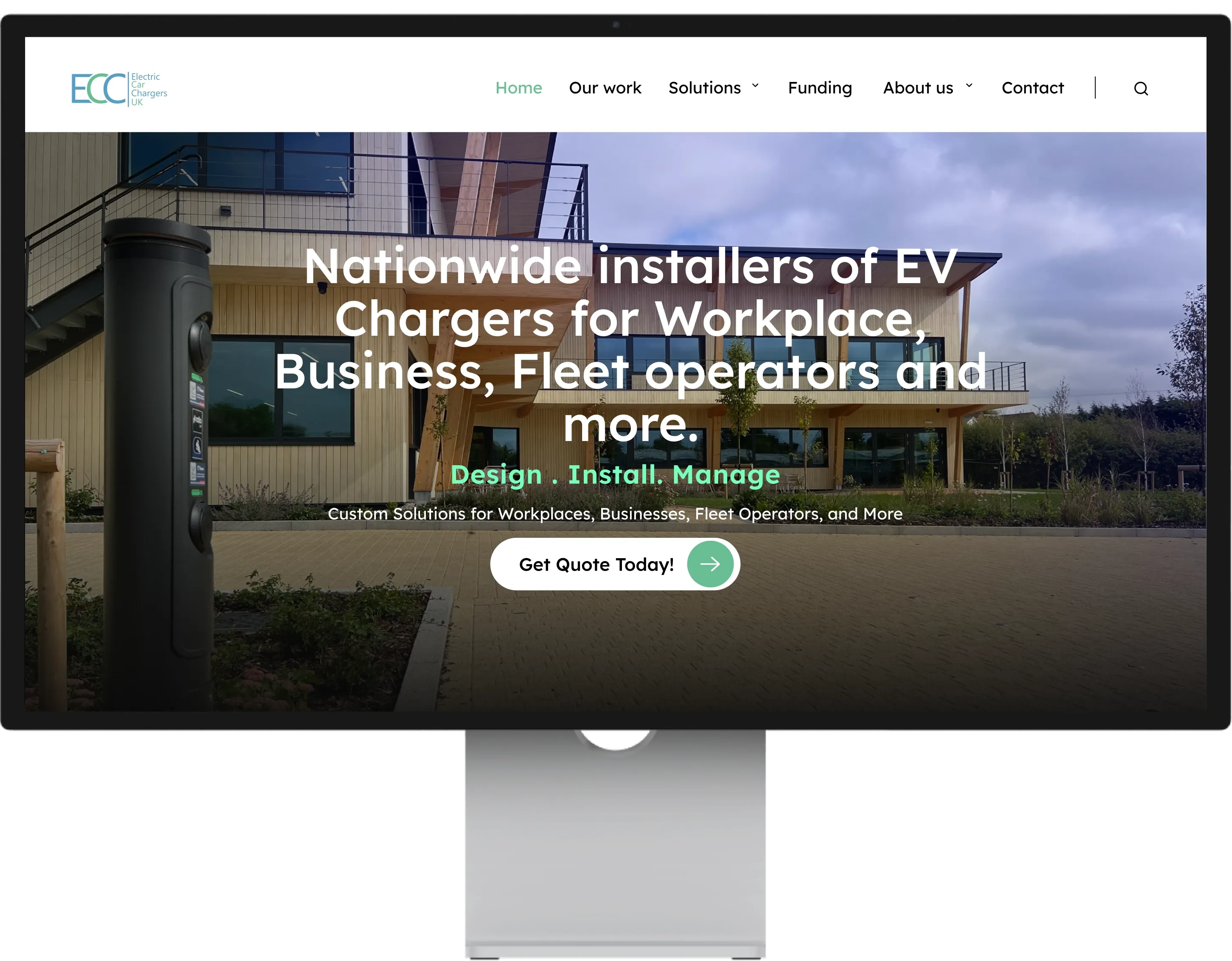 Professional businessman working on laptop